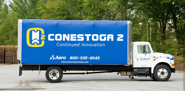 Aero Conestoga2 Flatbed Straight Truck Tarping System